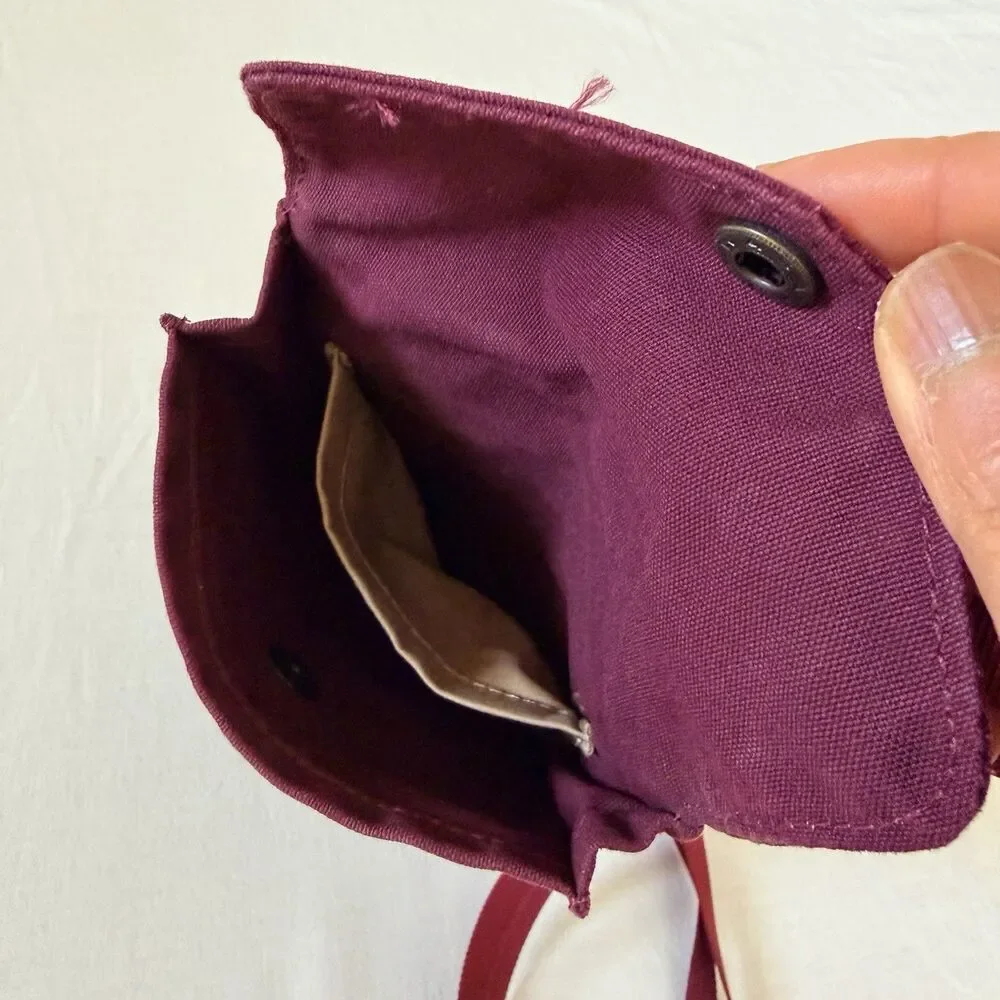 Fjallraven Pocket Bag G-1000 Burgundy Crossbody Mini Travel Shoulder Bag Sweden